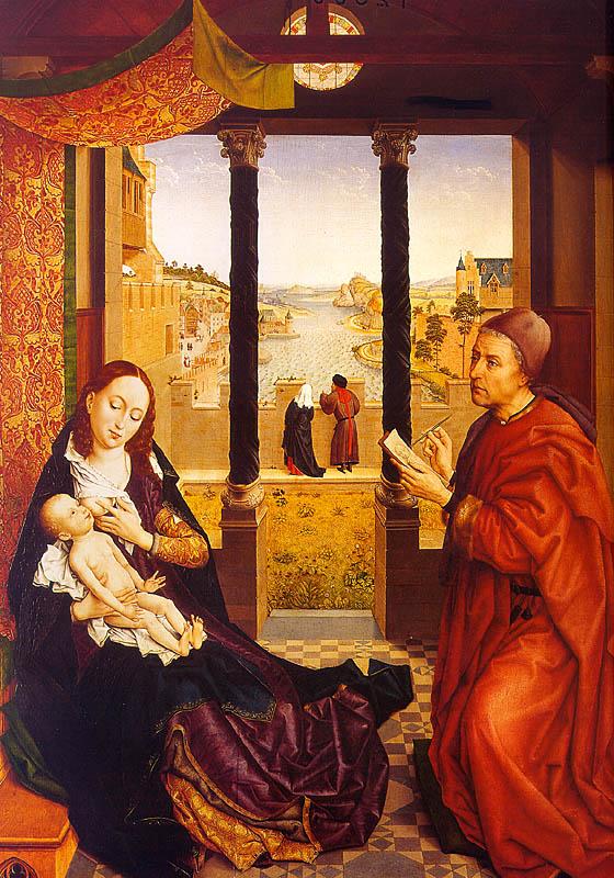 WEYDEN, Rogier van der St. Luke Painting the Virgin  Child oil painting picture